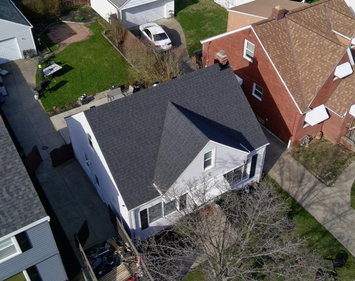 Diamond Roofing Pros repairing flat roof