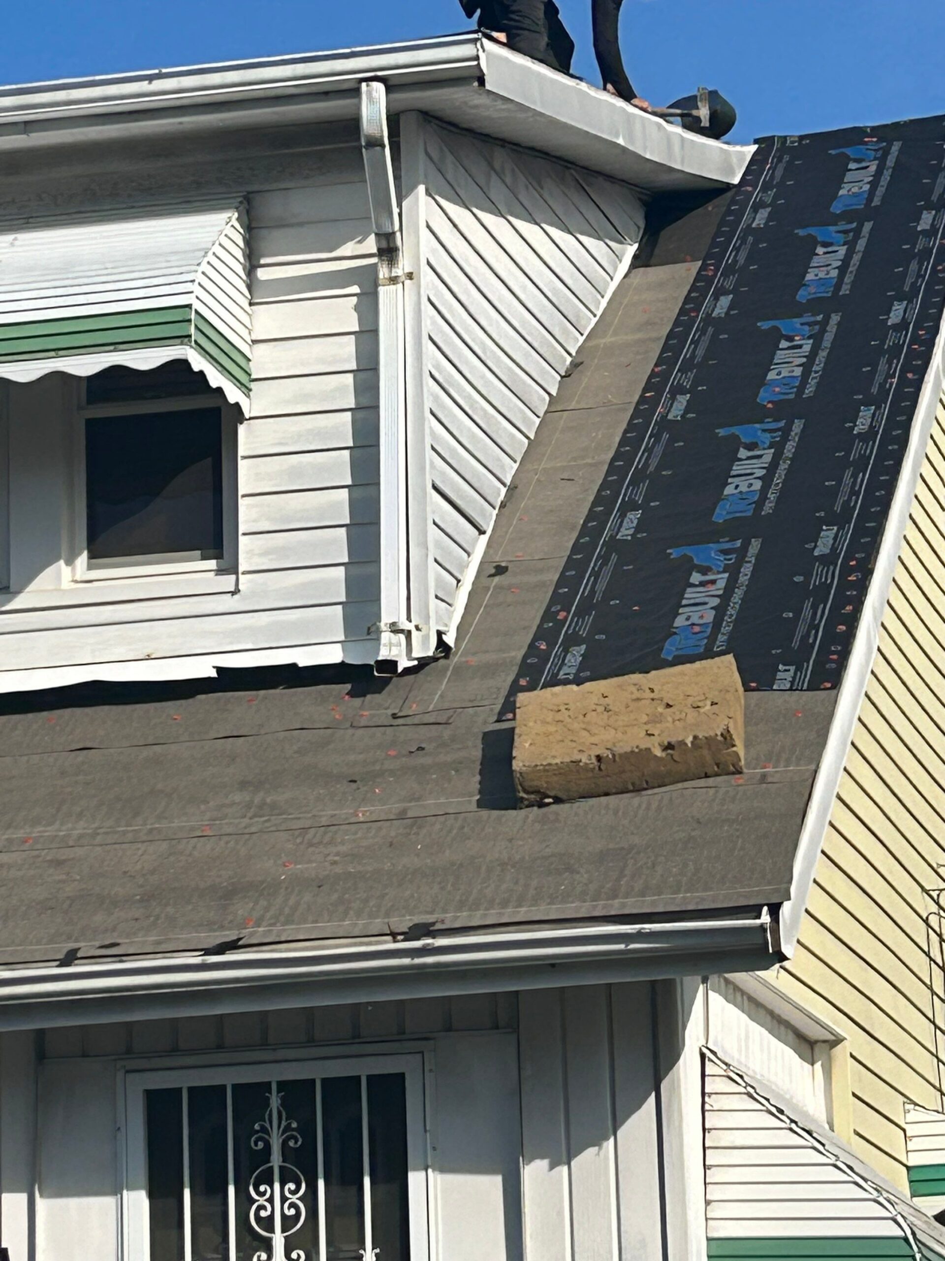 Gutter and fascia repair service provided by Diamond Roofing Pros.