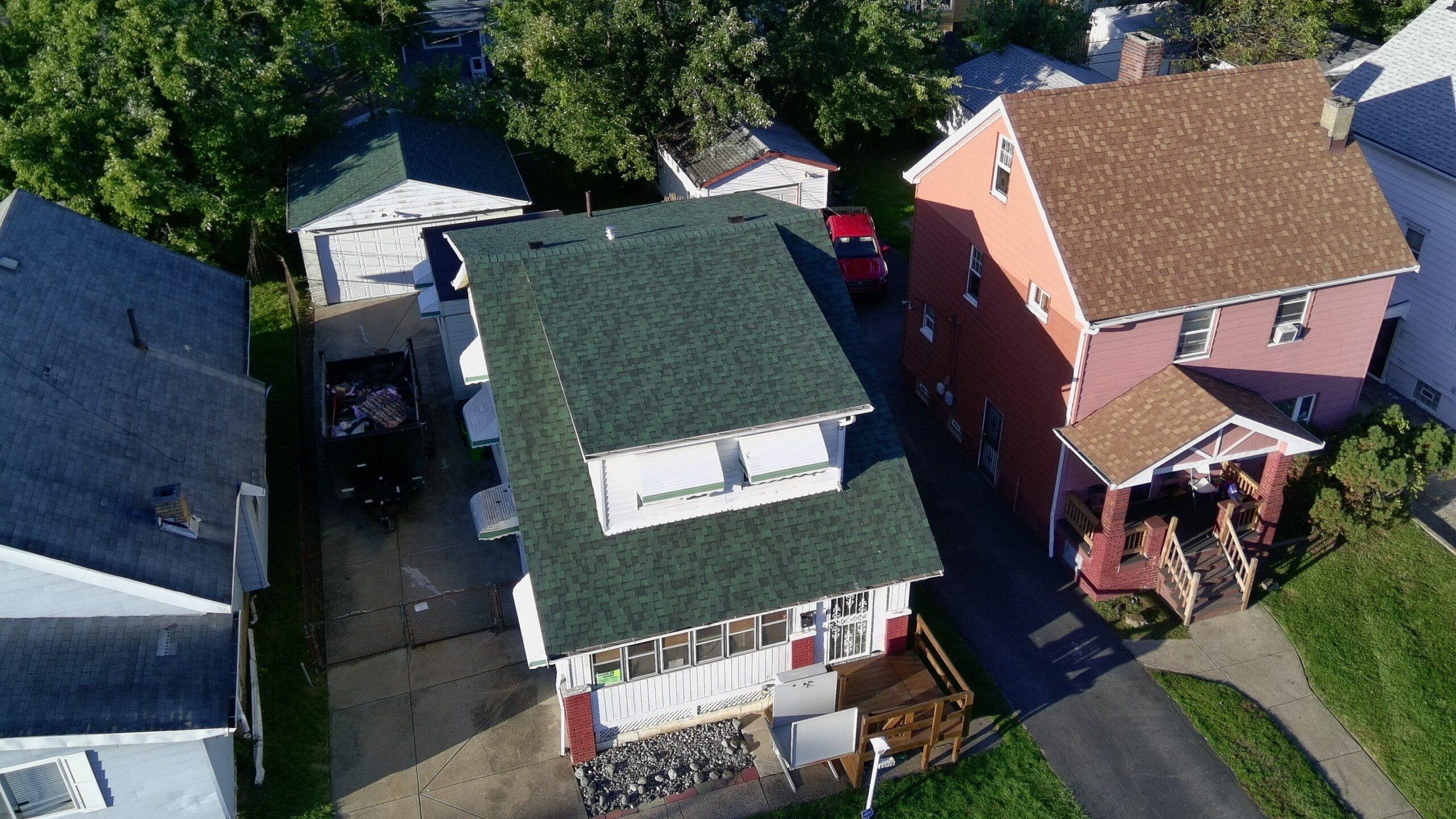 Diamond Roofing Pros performing a detailed roof leak detection test.